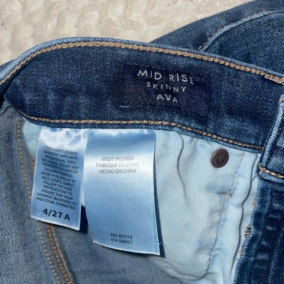 Lucky Brand Mid Rise Skinny Ava - Picture 3 of 5